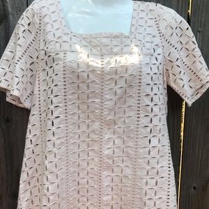 Eyelet short sleeve Ann Taylor Loft shirt